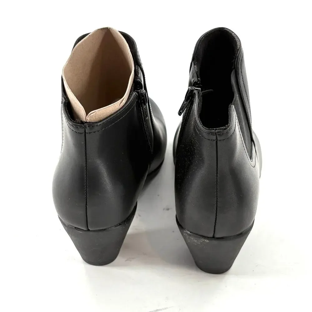 Easy Spirit Caelan Boots 6 Black NWOT Ankle Booties Comfort Heel Dressy